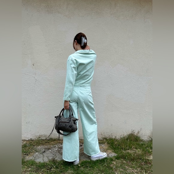 Turquoise Aligne Jean Set size EU38 and pants 28, worn twice - Picture 4 of 10